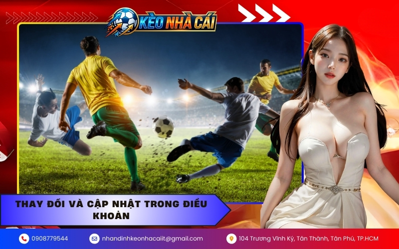 thay đổi và cập nhật trong điều khoản